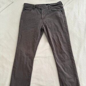 AG Adriano Goldschmied Men's 36x32 Everett Slim Straight Gray